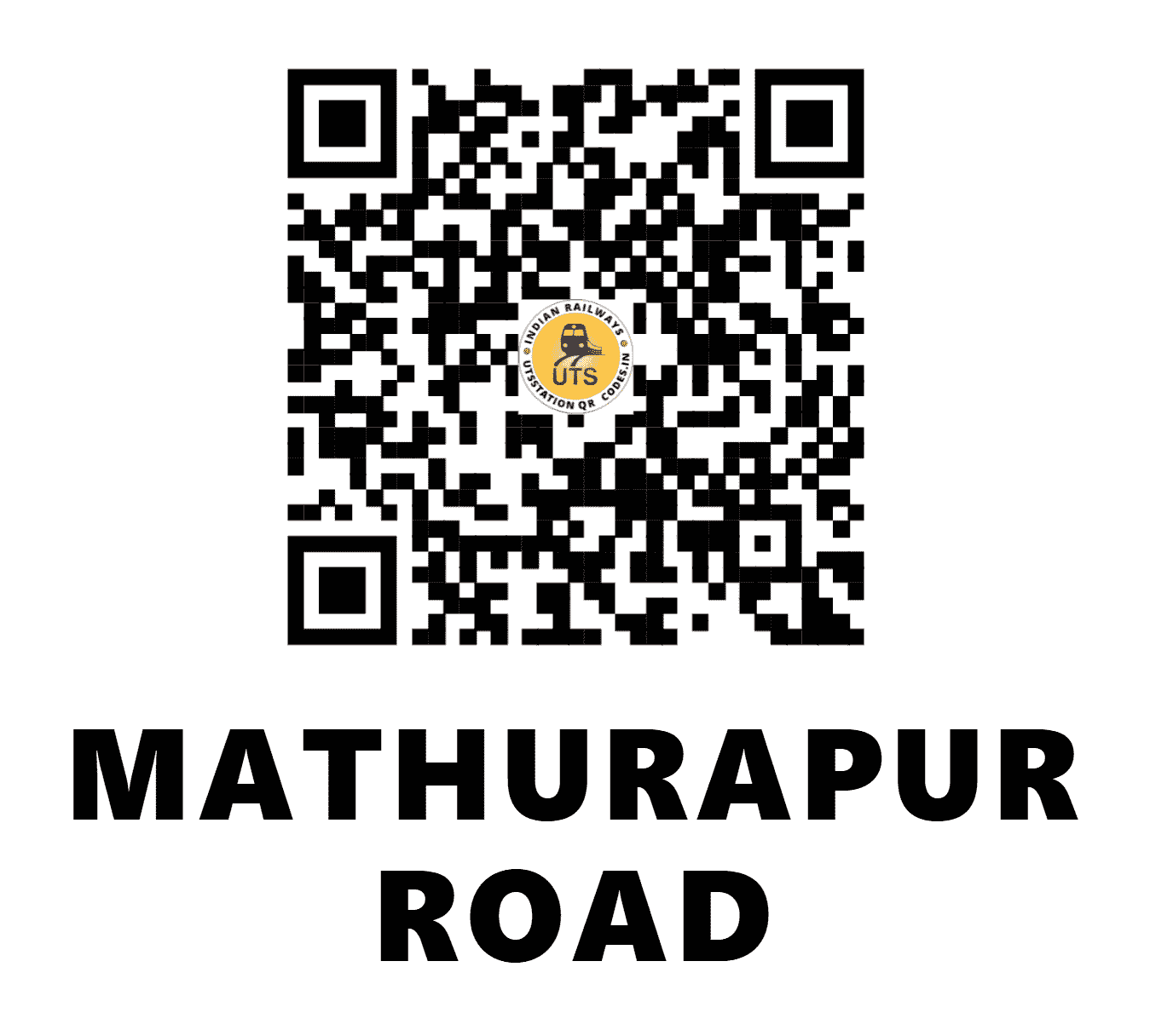 UTS QR Code for MATHURAPUR ROAD - MPRD (ER - WEST BENGAL)
